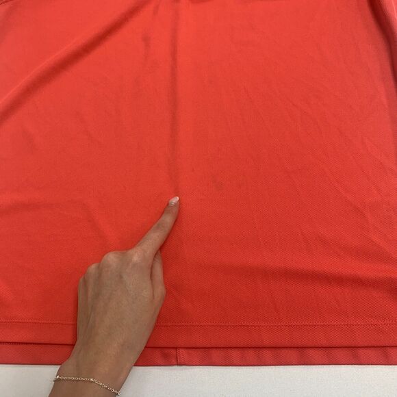 Nike Golf Shirt Juniors Girls Youth XL Victory Dri Fit Polo Nectarine Orange - Picture 8 of 12